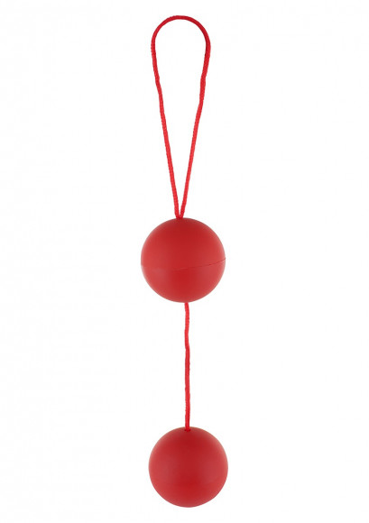 Красные вагинальные шарики JIGGLE LOVE BALLS 