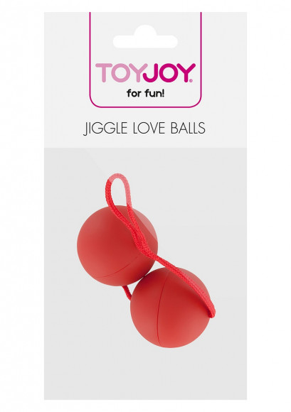 Красные вагинальные шарики JIGGLE LOVE BALLS 