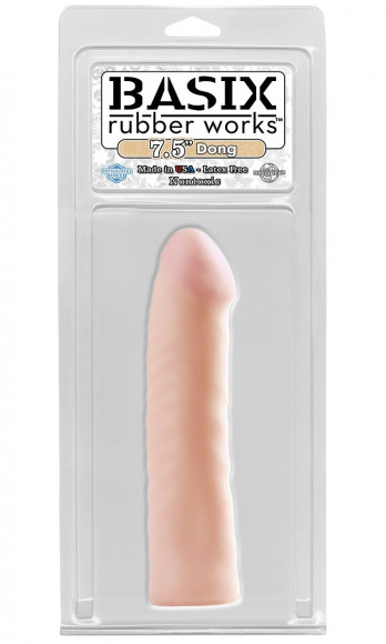 Фаллоимитатор Basix Rubber Works 7.5  Dong - 19,1 см.