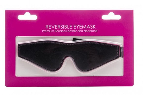Чёрно-розовая двусторонняя маска на глаза Reversible Eyemask