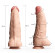 Телесный гигантский фаллоимитатор с присоской - 42 см.