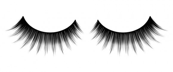 Черные накладные ресницы с чередованием длины и густоты Premium