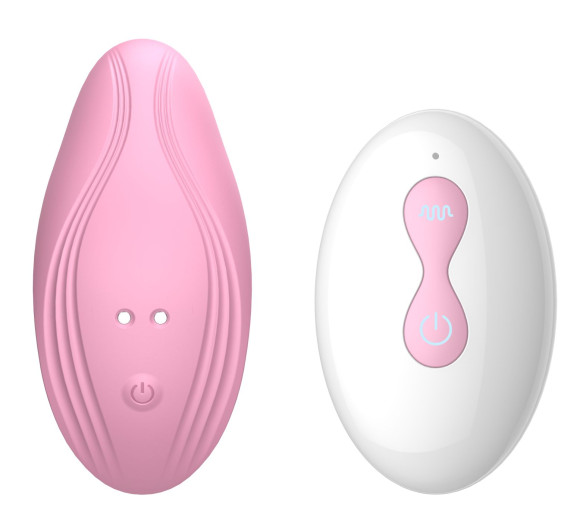 Розовый вибратор в трусики с пультом ДУ