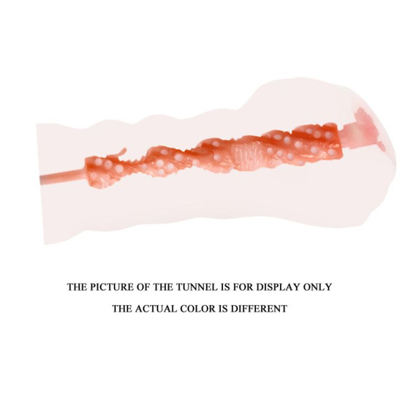 Рифленый мастурбатор-вагина из реалистичного материала