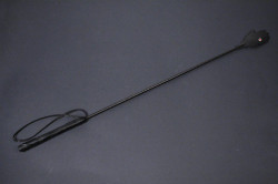 Чёрный стек с ладонью  Стоять-бояться  - 80 см.