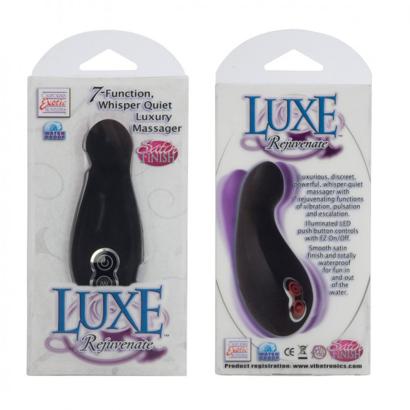 Люксовый черный массажер с 7 функциями