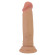 Телесный фаллоимитатор с подвижной кожей Quentin - 18,4 см.