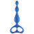 Синяя анальная цепочка Ultimate Beads - 17 см.