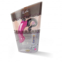 Вибромассажер с изогнутой ручкой Lola - 14,2 см.