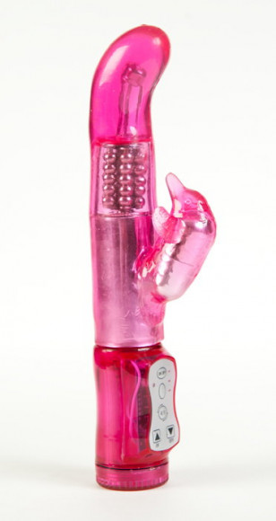 Розовый вибратор G-Spot с 12 режимами вибрации - 16 см.