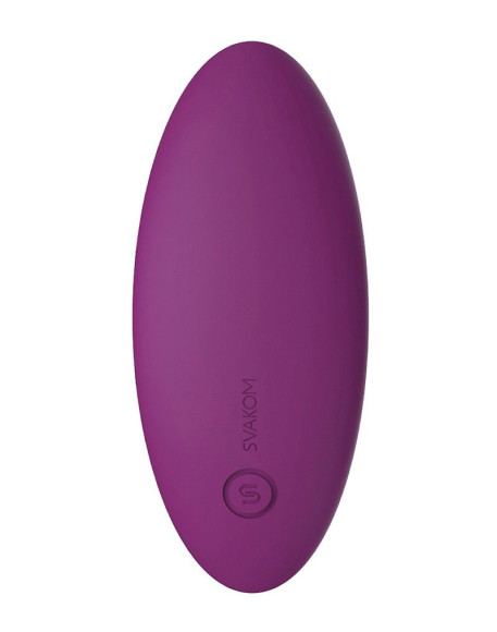 Фиолетовый клиторальный стимулятор Edeny с управлением через приложение