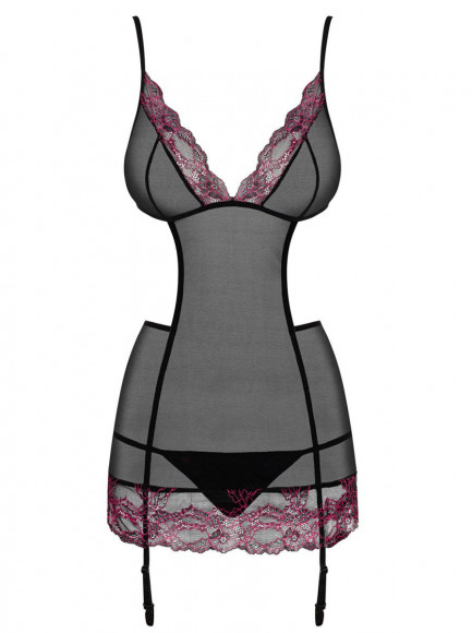 Полупрозрачная сорочка Sedusia с открытой спинкой