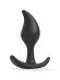 Черный анальный стимулятор - 9,2 см.