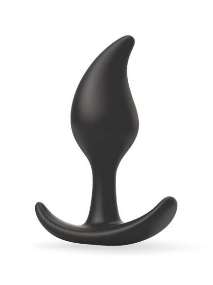 Черный анальный стимулятор - 9,2 см.