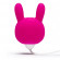 Розовый клиторальный стимулятор-зайчик SILICONE PURPLE BUNNY CLITORAL VIBRATOR
