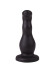 Чёрный анальный стимулятор для массажа простаты - 13,5 см.