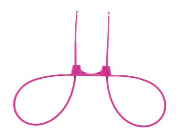 Розовые пластиковые наручники Zip Tie Cuffs