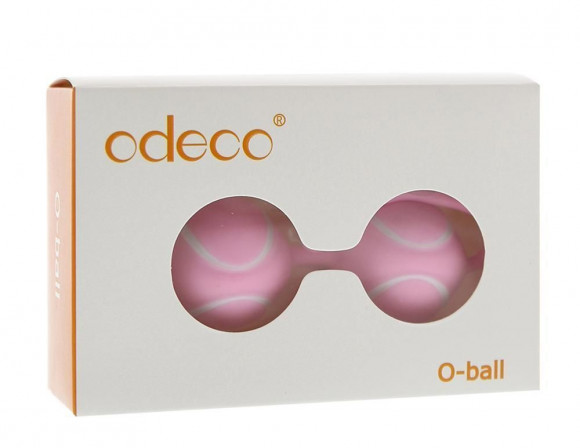 Розовые вагинальные шарики O-BALLS DUO PINK/WHITE