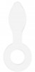 Белая анальная пробка Plugger - 11,9 см.