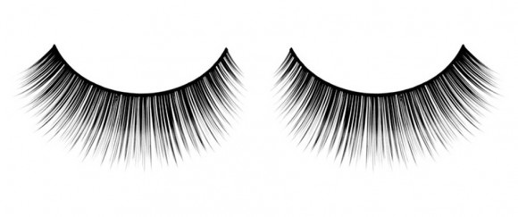 Густые черные накладные реснички Premium