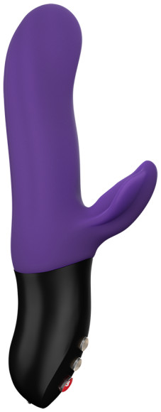 Фиолетовый пульсатор с клиторальным лепестком Bi Stronic Fusion - 21,5 см.