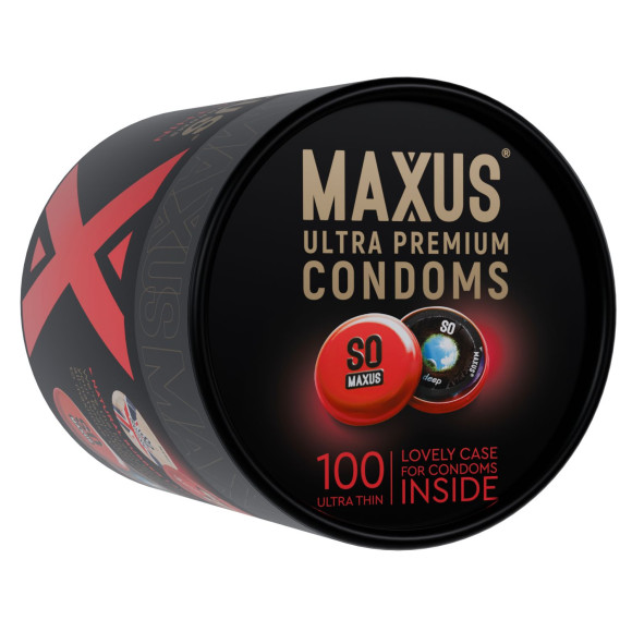 Ультратонкие презервативы в кейсе MAXUS So Much Sex - 100 шт.