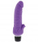 Фиолетовый вибратор с лепестками в основании PURRFECT SILICONE CLASSIC 7INCH PURPLE - 18 см.