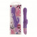 Фиолетовый силиконовый вибратор LIA DUAL STIMULATOR - 13 см.
