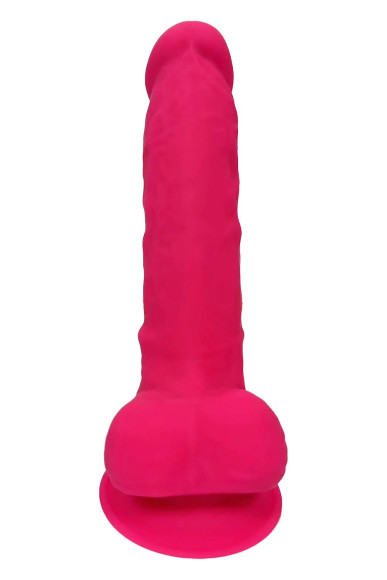 Розовый фаллоимитатор Dildo With Balls 7Inch - 17,7 см.