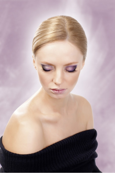 Черные накладные ресницы, удлиненные по краям Premium