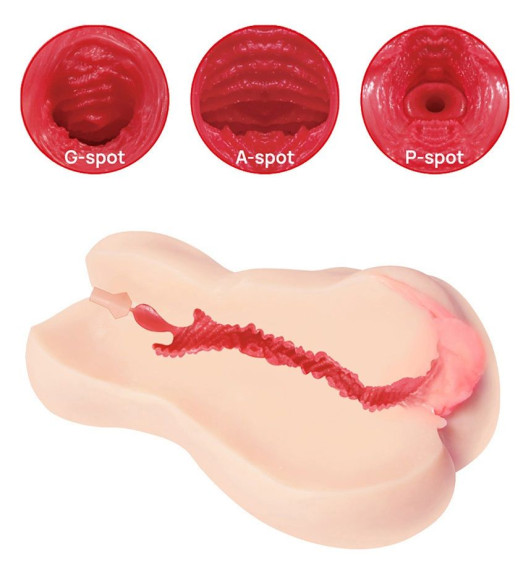 Мастурбатор-вагина с двойным слоем материала Jenny Onahole edition 005