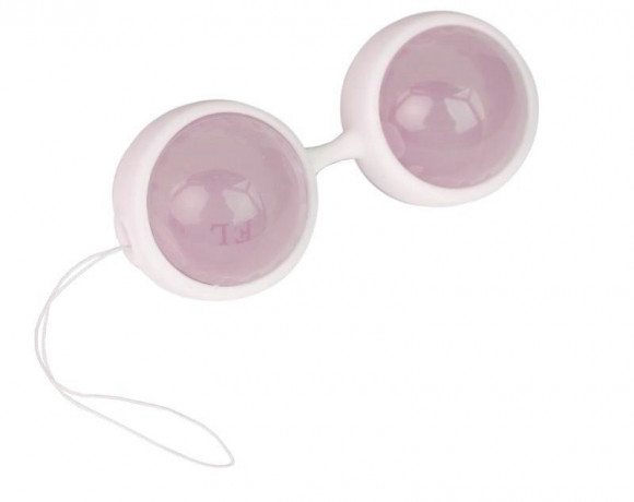 Розовые вагинальные шарики со смещённым центром тяжести