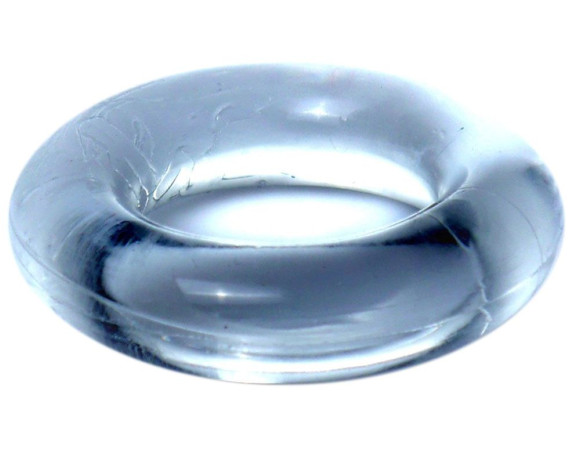 Прозрачное эрекционное кольцо без рельефа