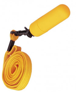 Оранжевая вибропуля на ремешке - 5,5 см.