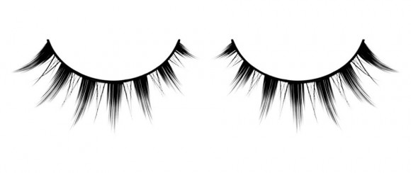 Веерообразные накладные ресницы со срезом  елочкой  Premium