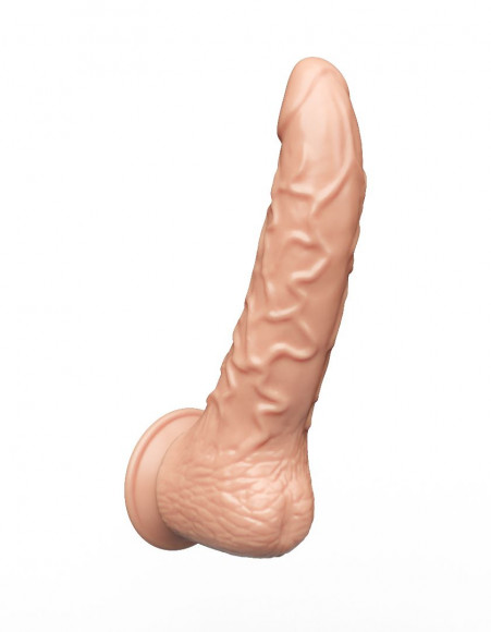 Фаллоимитатор-реалистик на присоске - 19,5 см.