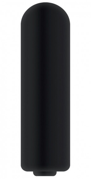 Черная перезаряжаемая вибропуля Bullet Buddy