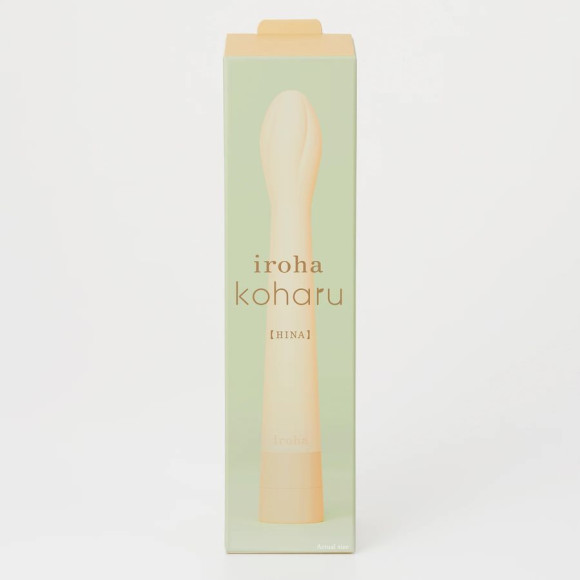 Желтый вибратор Iroha Koharu Hinatsubomi - 16 см.