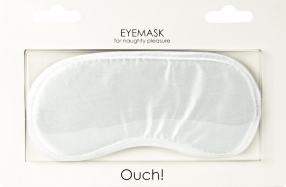 Белая плотная маска для сна и любовных игр