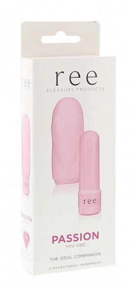 Розовый стимулятор Passion - 6 см.