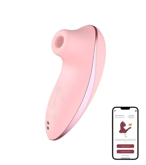 Вакуумный стимулятор клитора Hiba с функцией нагрева и управлением через приложение