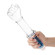 Стеклянный стимулятор в форме сжатой в кулак руки 11’’ Glass Fist Double Ended With Handle Grip - 28 см.