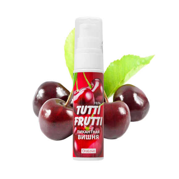 Гель-смазка Tutti-Frutti с вишнёвым вкусом - 30 гр.
