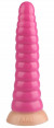 Розовая коническая анальная втулка - 25 см.