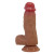 Телесный фаллоимитатор из жидкого силикона Curtis - 17,3 см.