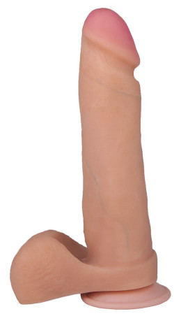 Телесный фаллоимитатор на присоске F&F BEST COCK 8 - 22 см.