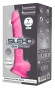 Розовый, светящийся в темноте фаллоимитатор Model 1 - 17,6 см.