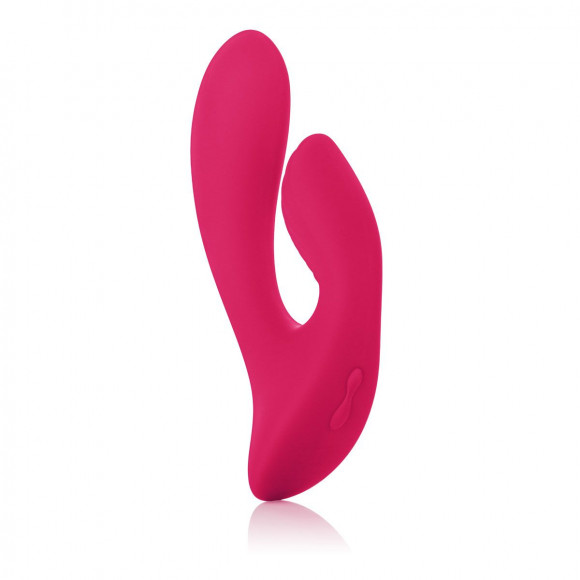 Красный перезаряжаемый вибратор со стимуляцией клитора Silhouette S17