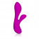 Перезаряжаемый фиолетовый вибромассажер Vr3 - 16,5 см.