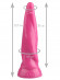 Розовая коническая винтовая анальная втулка - 22,5 см.